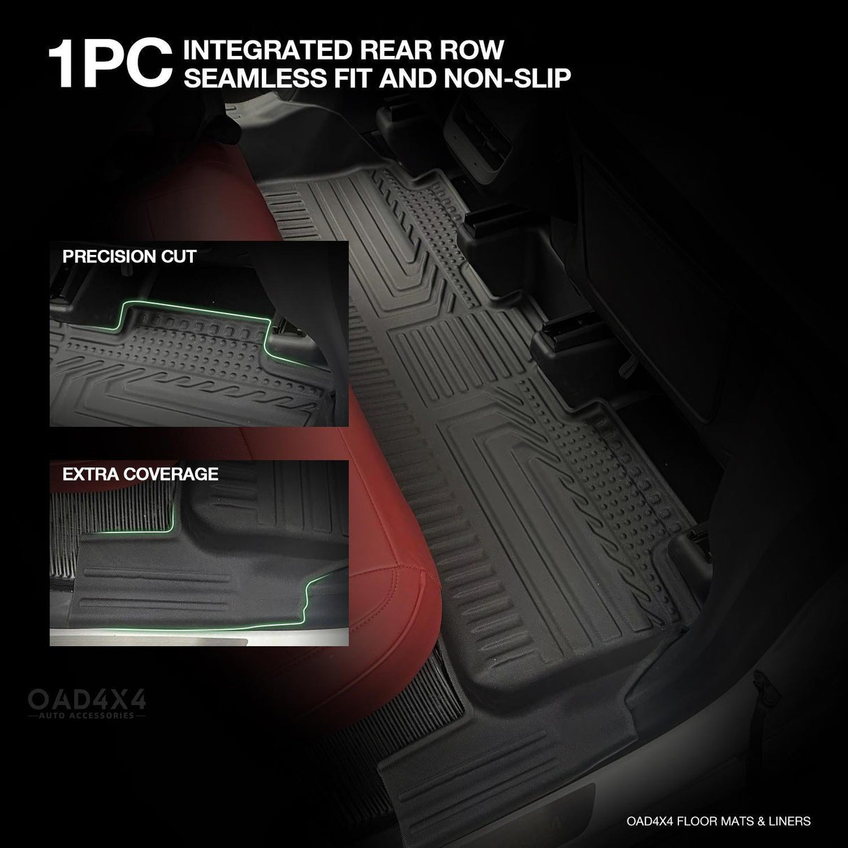 5D TPE Car Floor Mats for Tesla Model Y 2022-2025