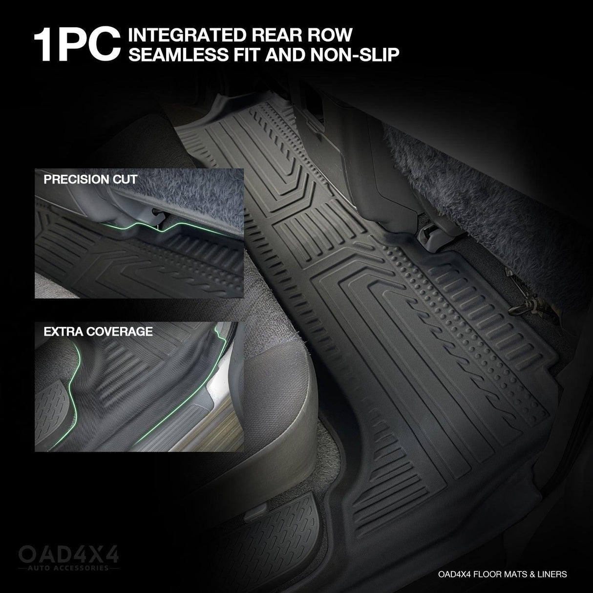 5D TPE Car Floor Mats for Toyota Land Cruiser 100 / 105 1998-2007