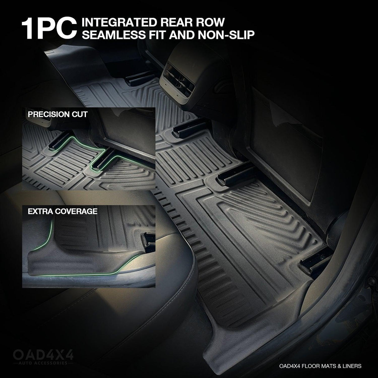 5D TPE Car Floor Mats for Tesla Model 3 2019-2023