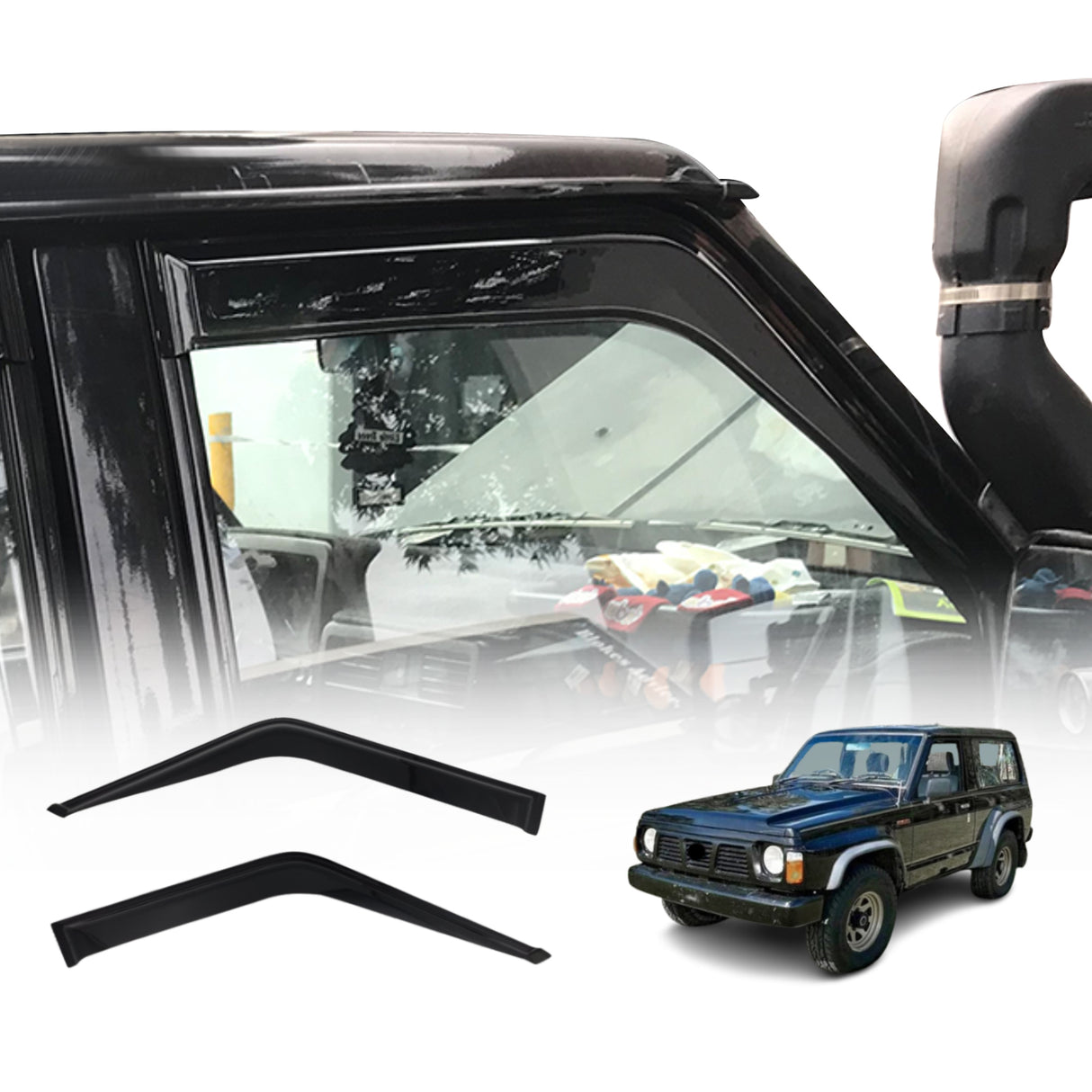 Luxury Weather Shields for Ford Maverick 1988-1993 Auto Mirror 2PCS