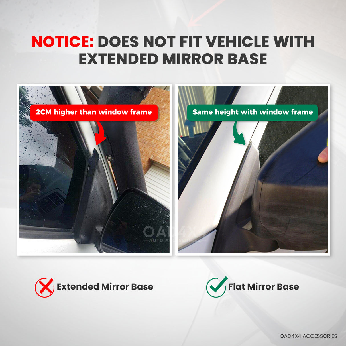 Injection Weather Shields for Mitsubishi Triton MQ MR Extra Cab 2015-2024 2PCS