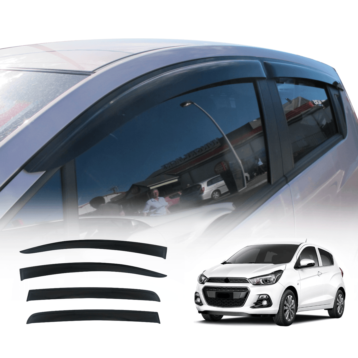 Weather Shields for Holden Barina Spark MJ Series 2010-2015