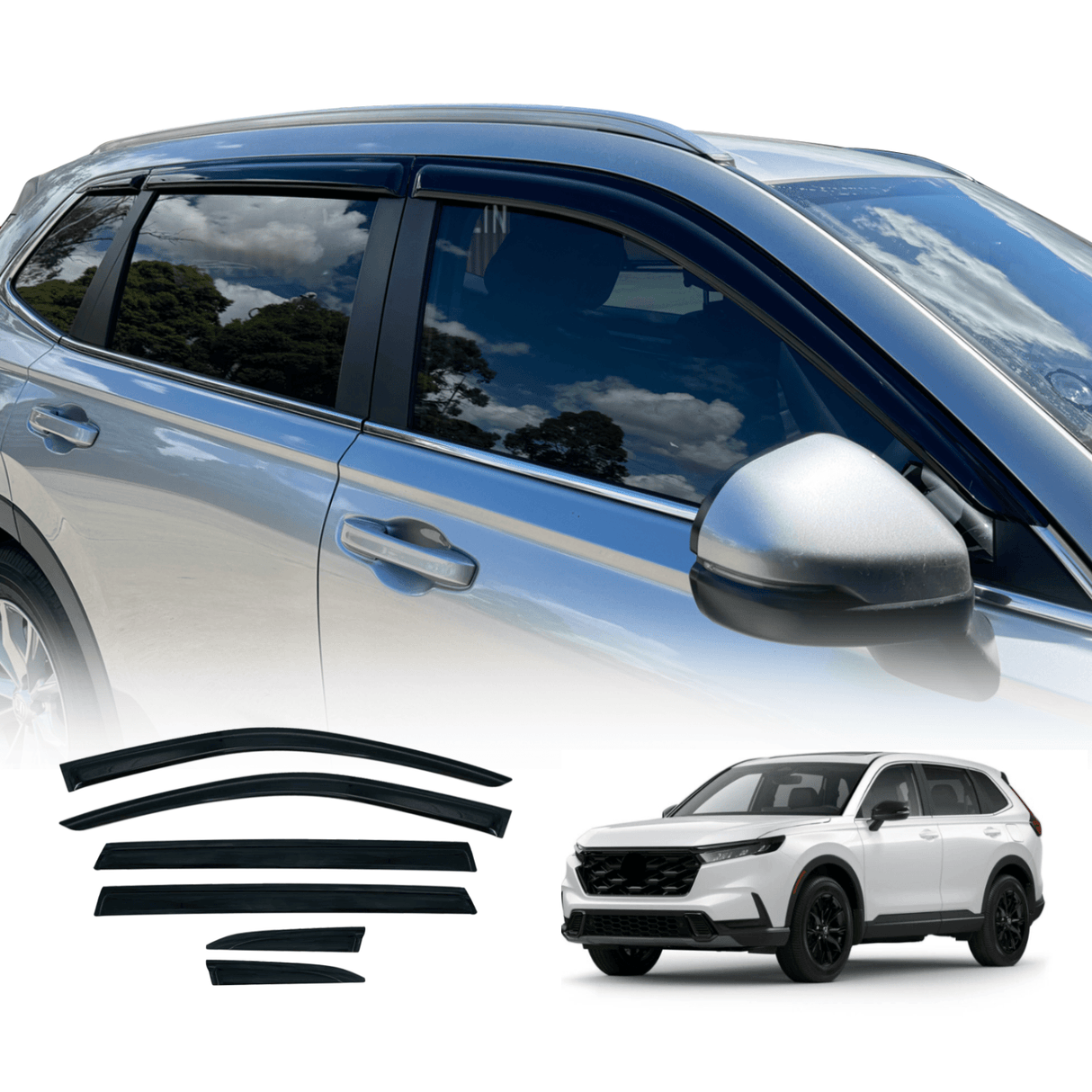 Luxury Weather Shields for Honda CRV CR-V RS Series 2023-Onwards 6PCS