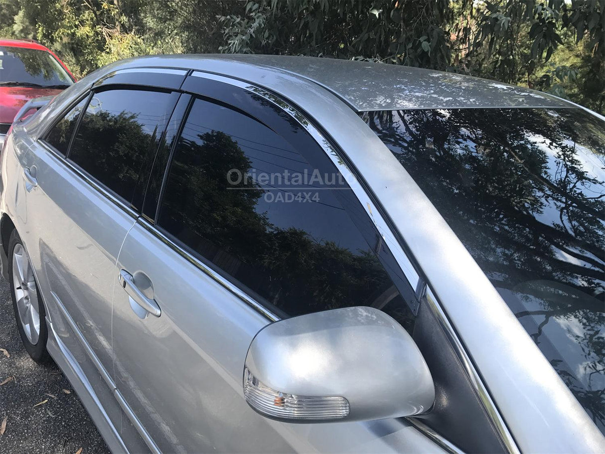 Stainless Edge Weather Shields for Toyota Camry 2006-2012