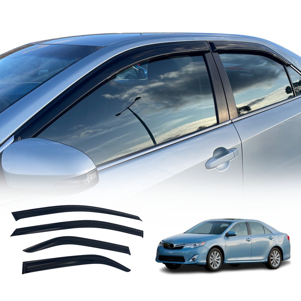 Luxury Weather Shields for Toyota Camry 2012-2015