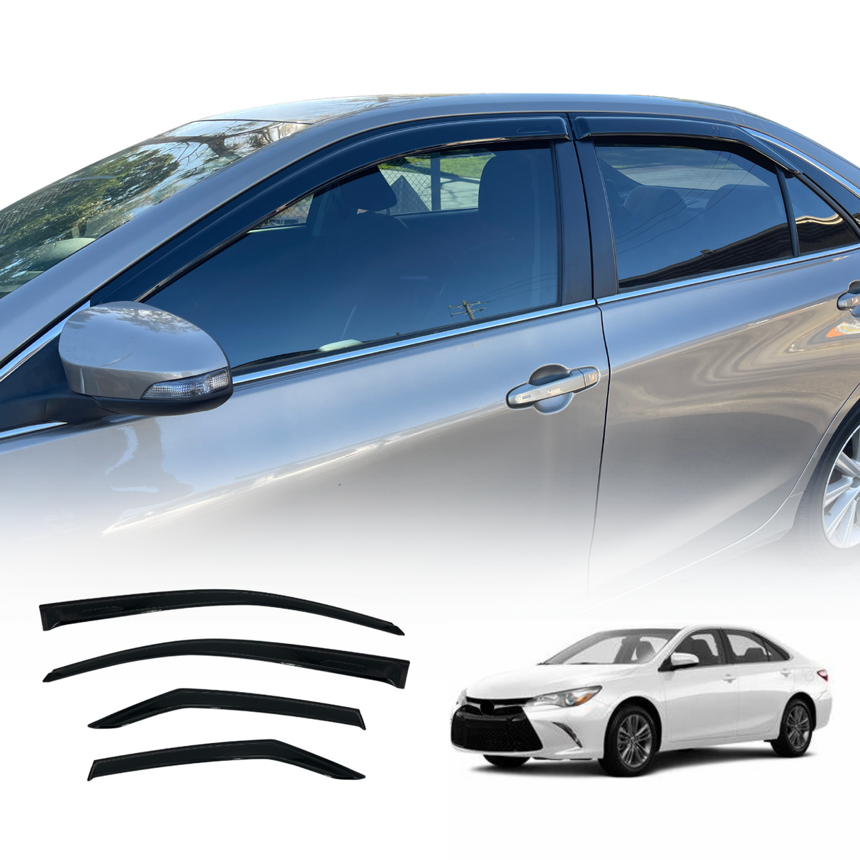 Luxury Weather Shields for Toyota Camry 2015-2017