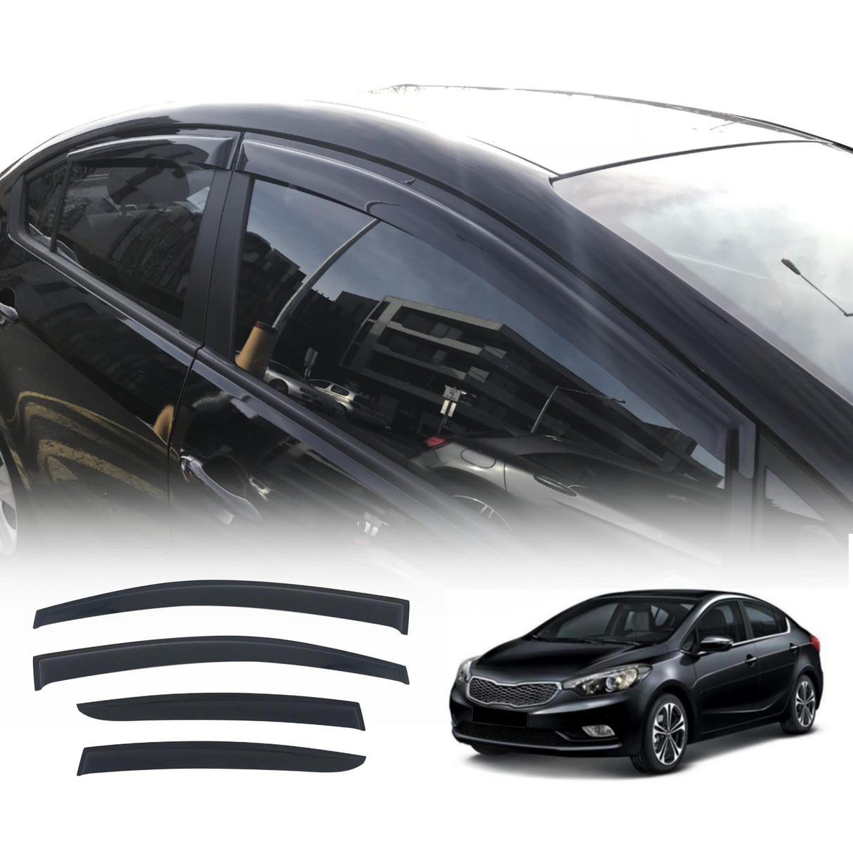Weather Shields for KIA Cerato YD Series Sedan 2013-2018