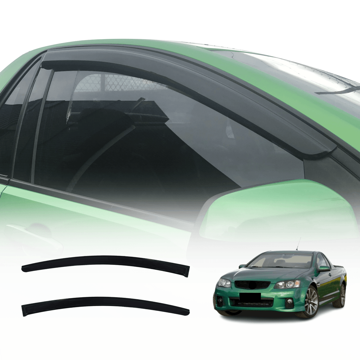 Luxury Weather Shields for Holden Commodore VE VF UTE 2PCS