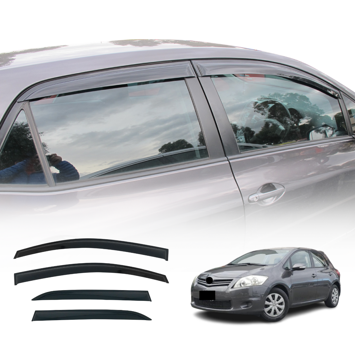 Weather Shields for Toyota Corolla Hatch 2007-2012