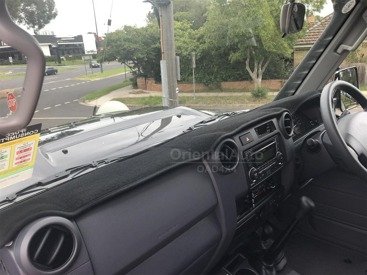 Car Dash Mat for Toyota Land Cruiser 70 76 78 79 Series 2009-2023