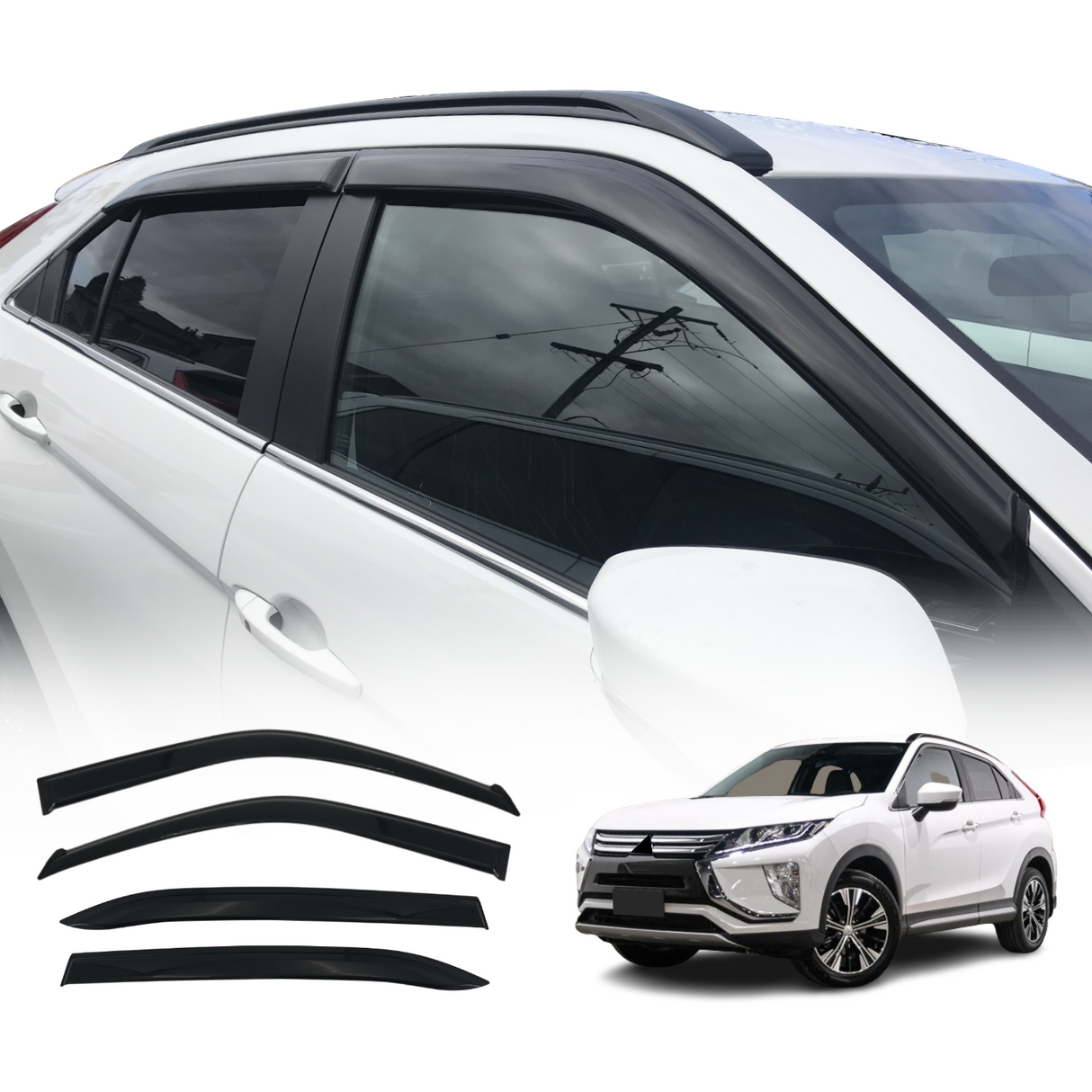 Luxury Weather Shields for Mitsubishi Eclipse Cross YA / YB Series 2017-Onwards