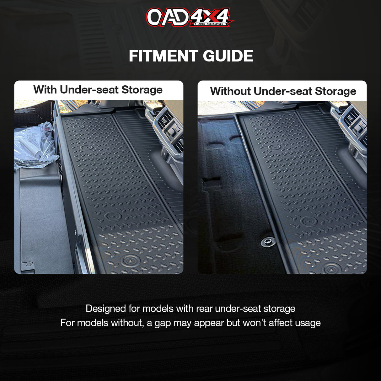 5D TPE Car Floor Mats for Ford F-150 F150 2023-Onwards