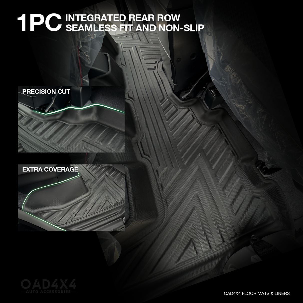 5D TPE Car Floor Mats for Toyota Land Cruiser 76 2023-Onwards