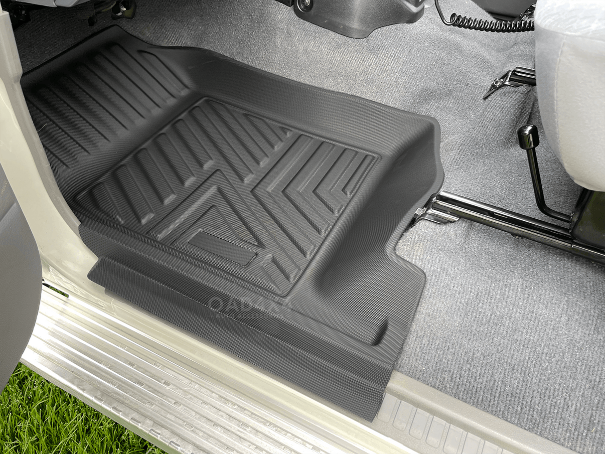 5D TPE Car Floor Mats for Toyota Land Cruiser 78 Series Troopcarrier 2012-Onwards