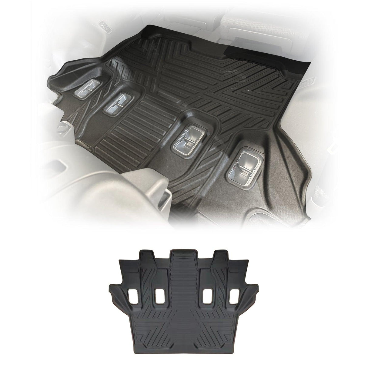 Third Row Car Floor Mats for Toyota Land Cruiser 300 7seats 2021-Onwards