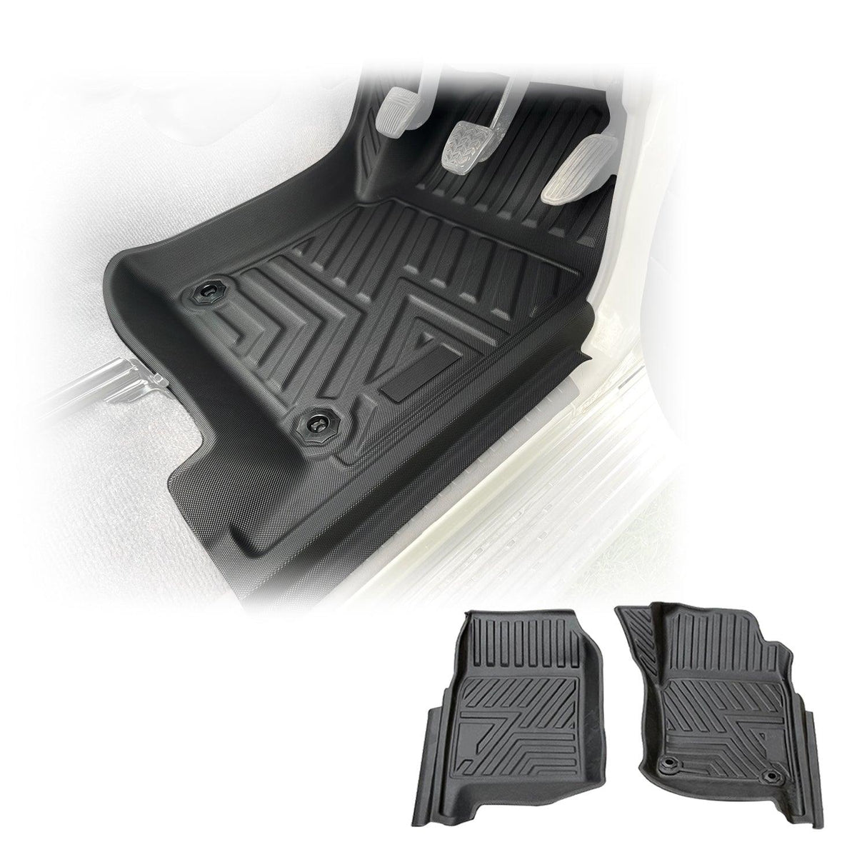5D TPE Car Floor Mats for Toyota Land Cruiser 78 Series Troopcarrier 2012-Onwards