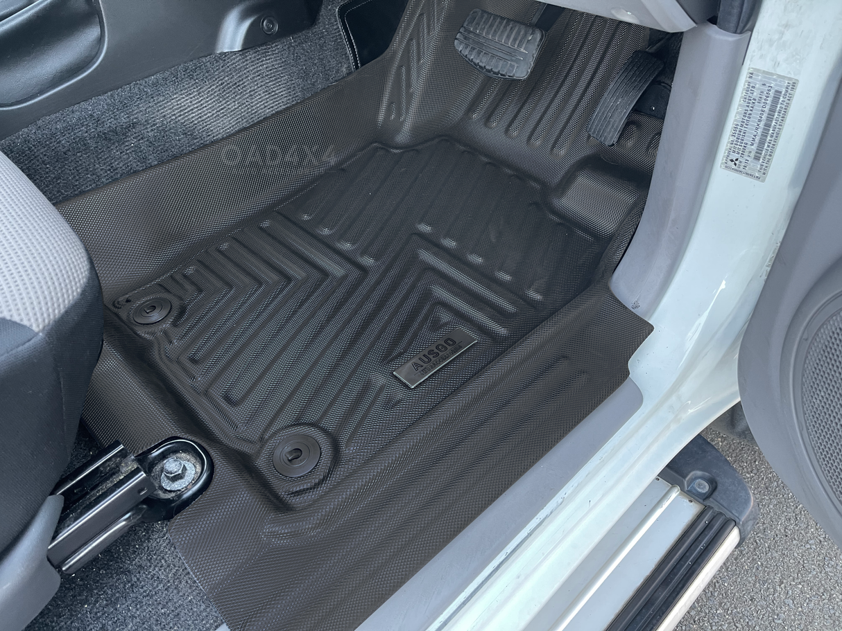 5D TPE Car Floor Mats for Mitsubishi Triton Dual Cab MQ MR 2015-2024