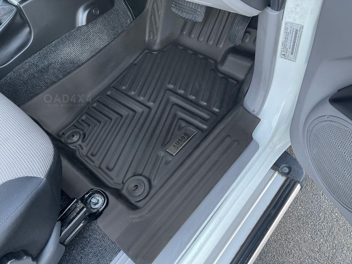 5D TPE Car Floor Mats for Mitsubishi Triton Dual Cab MQ MR 2015-2024