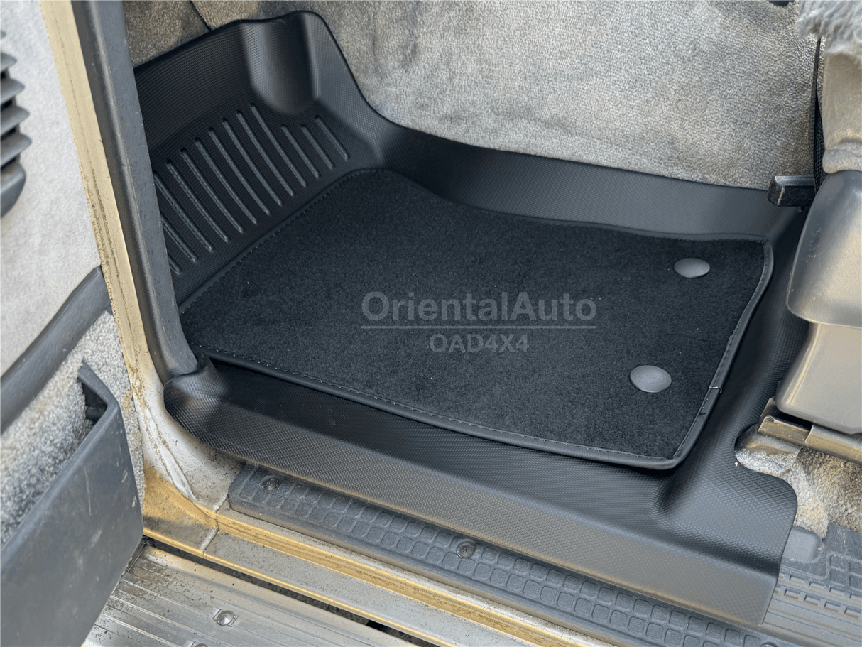 5D Double-Layer Car Floor Mats for Nissan Patrol Y60 GQ Series 1988-1997