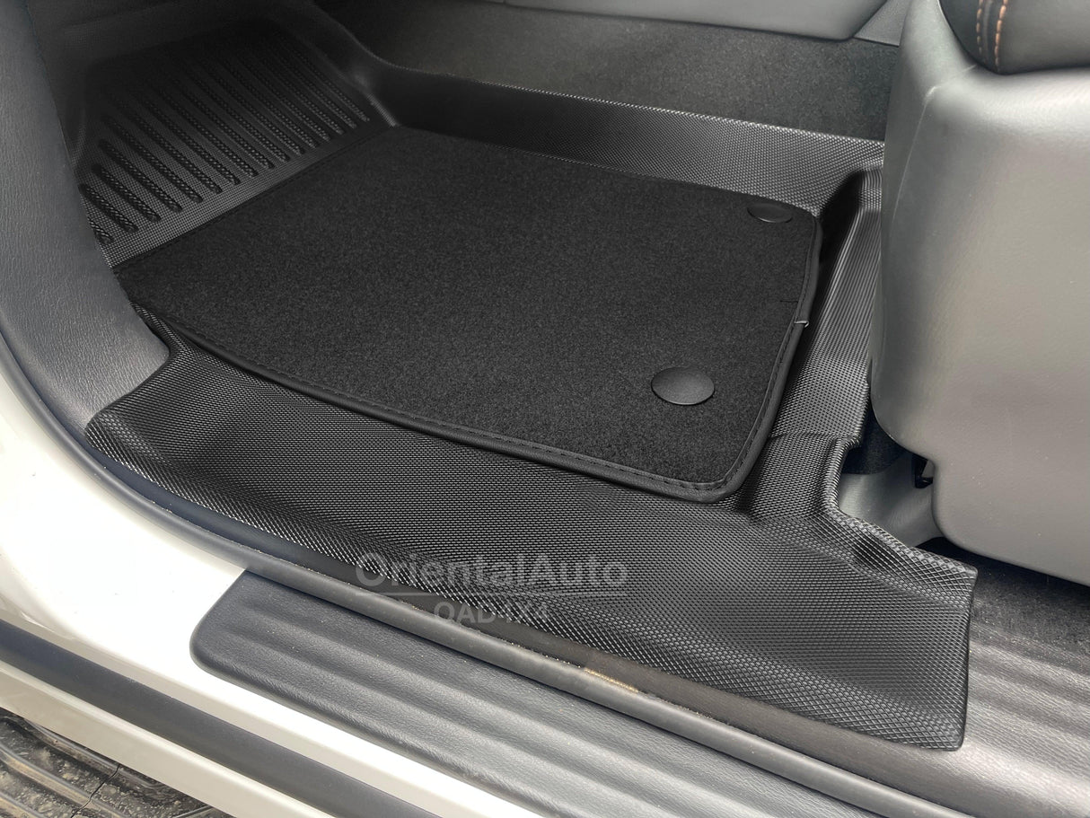 5D Double-Layer Car Floor Mats for Nissan Patrol Y62 2012-Onwards