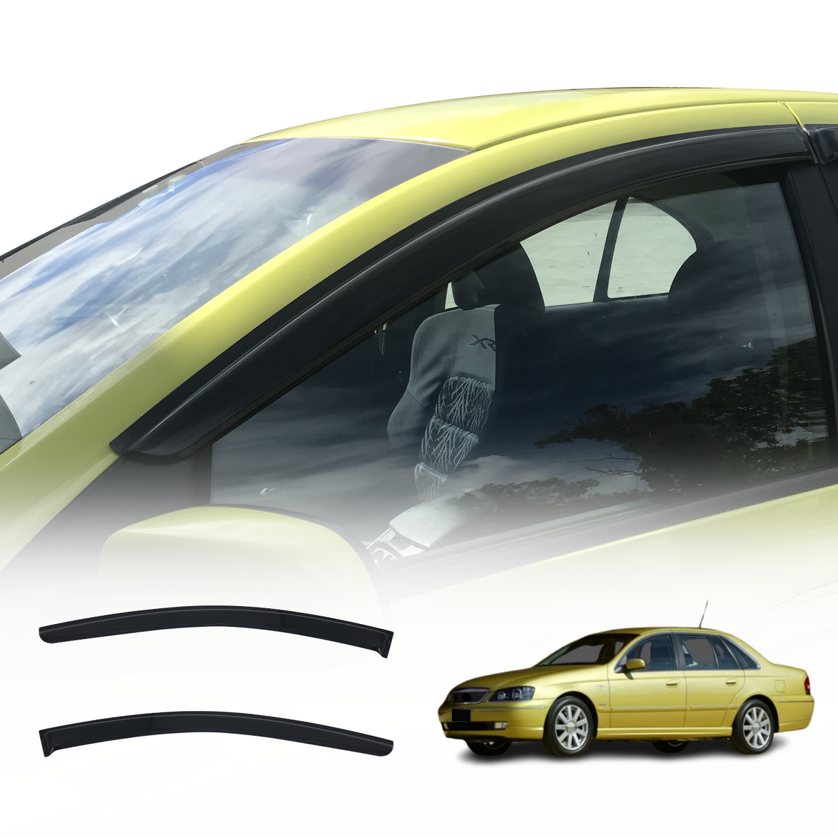 Luxury Weather Shields for Ford Fairlane BA BF 2PCS