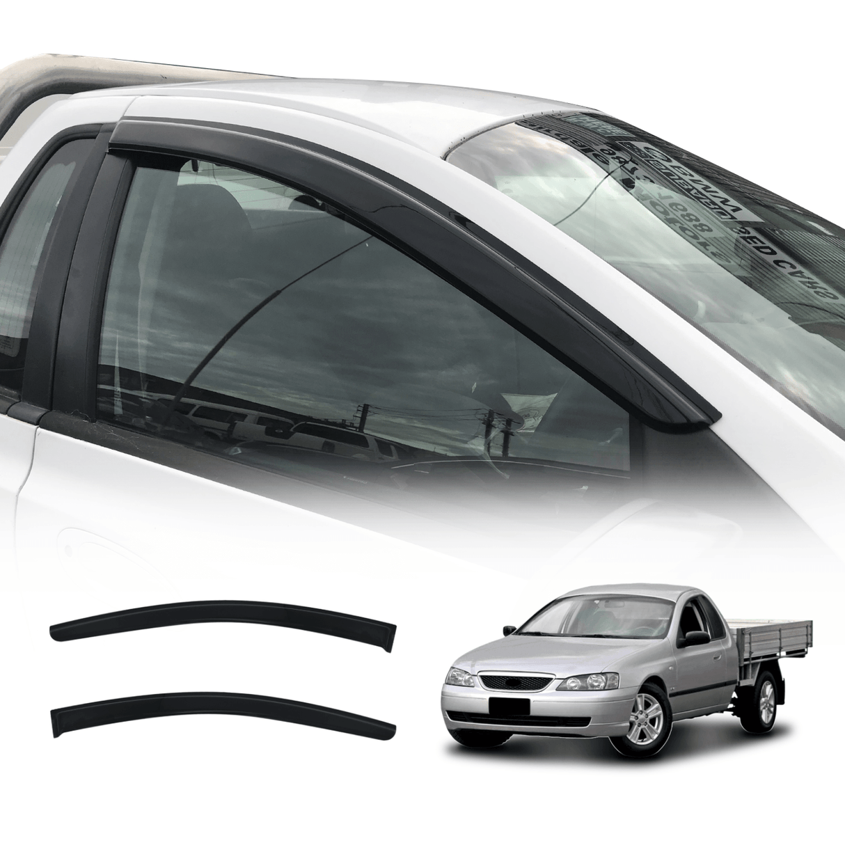 Luxury Weather Shields for Ford Falcon Fairmont BA BF 2PCS