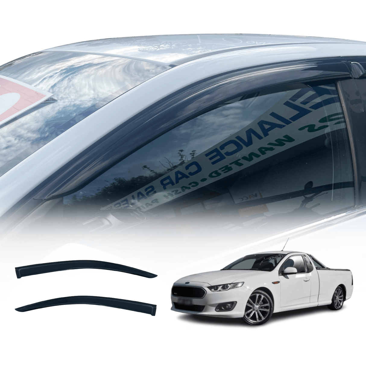 Luxury Weather Shields for Ford Falcon FG UTE 2008-2019 2PCS