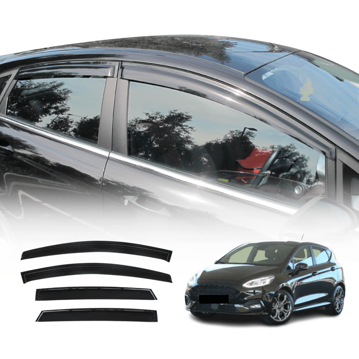 Weather Shields for Ford Fiesta Hatch 2008-2019