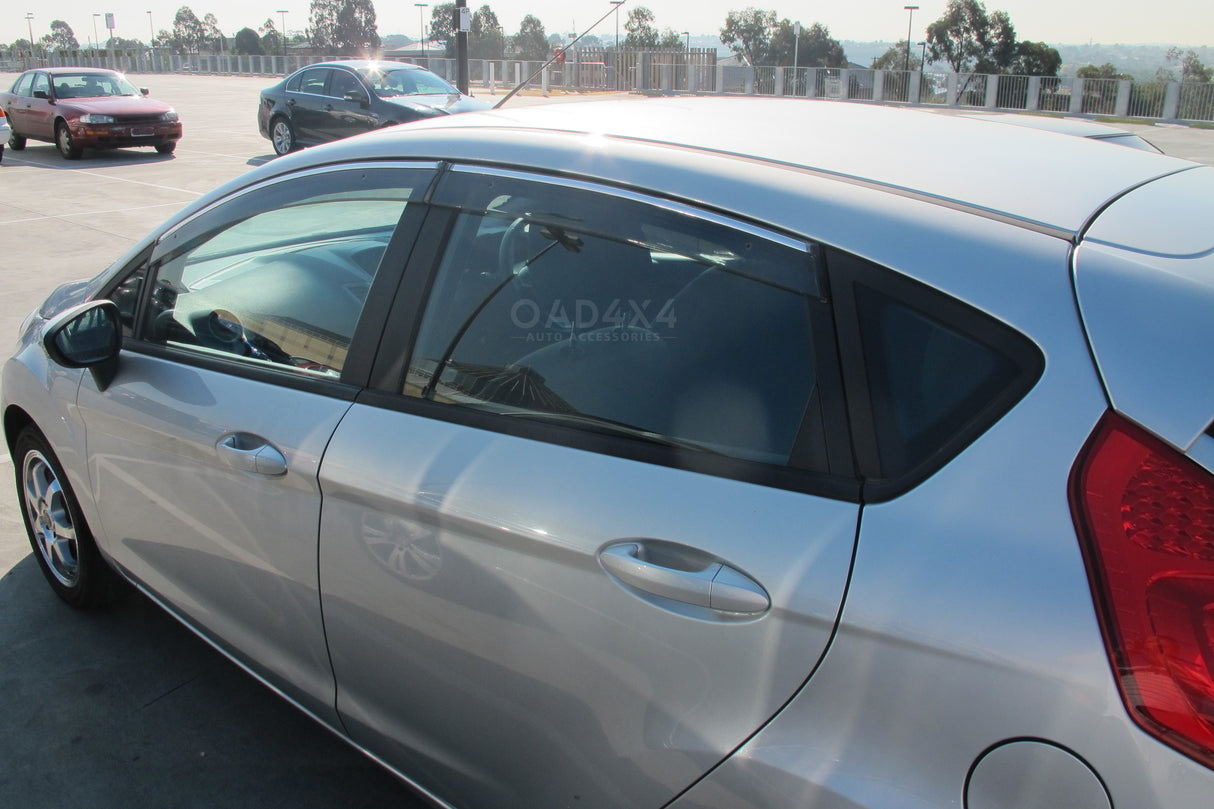 Stainless Edge Weather Shields for Ford Fiesta Hatch 2008-2019