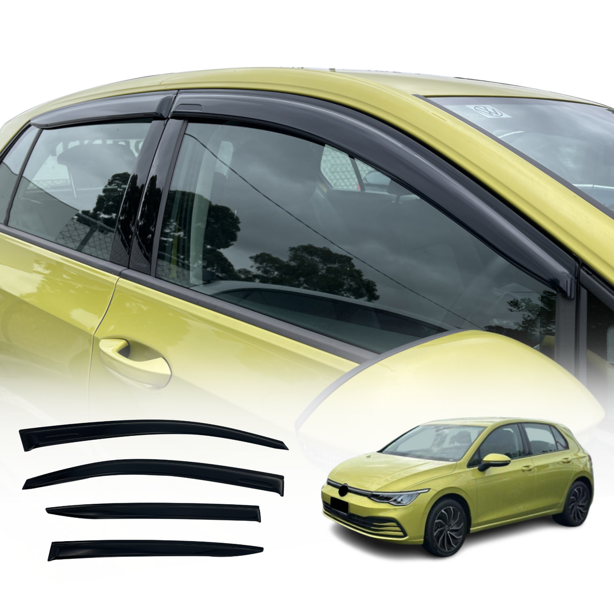 Luxury Weather Shields for Volkswagen Golf 8 Hatch 2021-Onwards