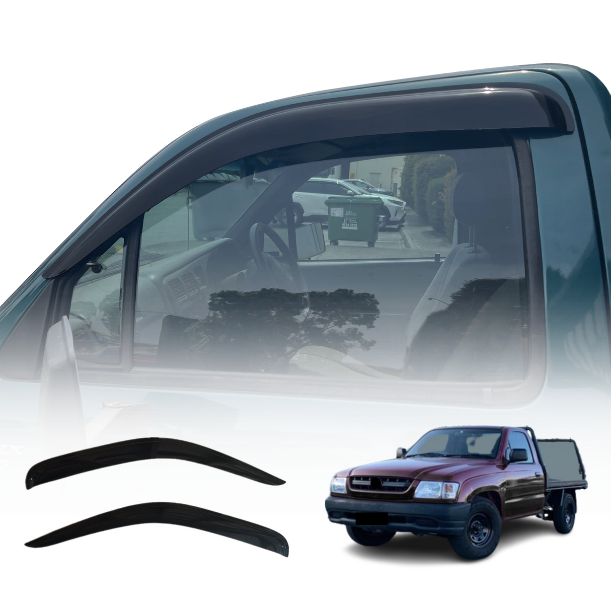 Weather Shields for Toyota Hilux Single Cab 1997-2005