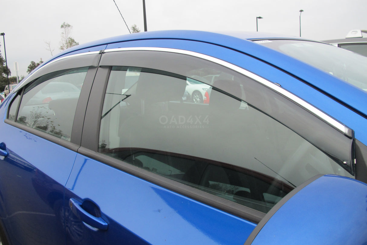 Stainless Edge Weather Shields for Holden Barina Sedan TM 2012-2019