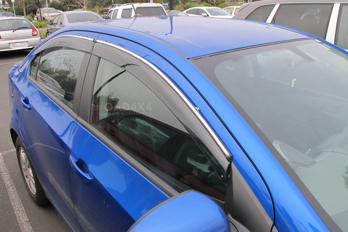 Stainless Edge Weather Shields for Holden Barina Sedan TM 2012-2019