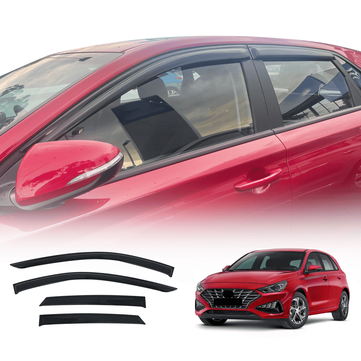 Pre-order Luxury Weather Shields for Hyundai I30 Hatch 2017-Onwards