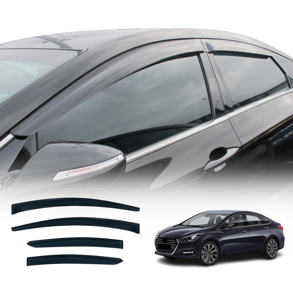 Weather Shields for Hyundai I40 Sedan VF 2011-2019