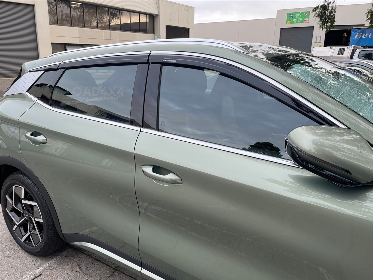 Stainless Edge Weather Shields for BYD ATTO 3 2022-Onwards 6PCS