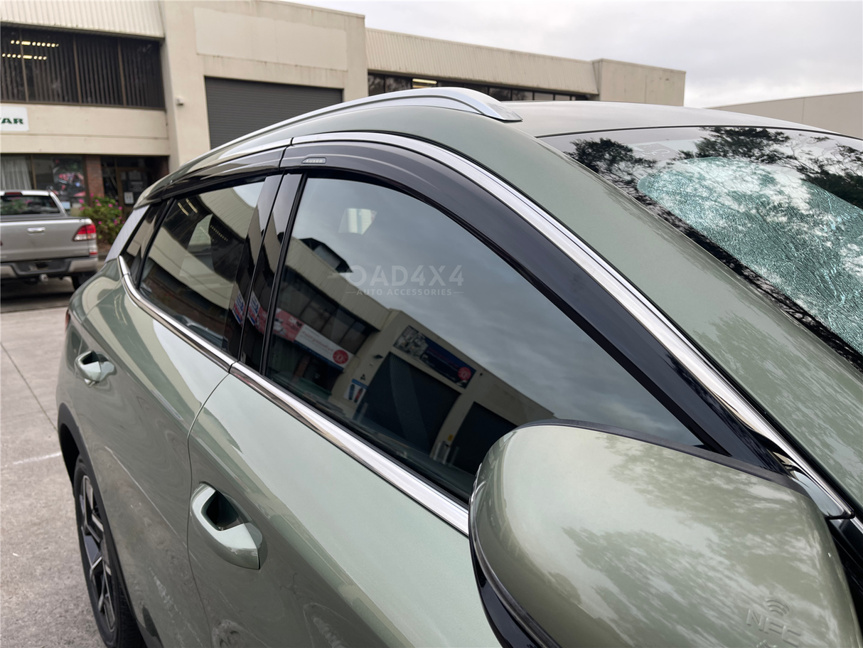 Stainless Edge Weather Shields for BYD ATTO 3 2022-Onwards 6PCS