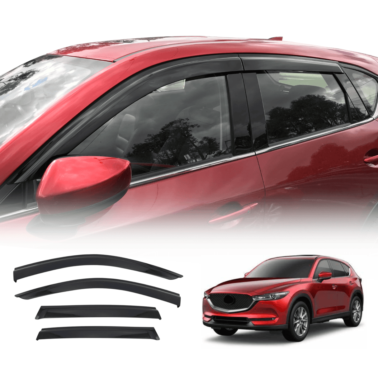 Injection Weather Shields for Mazda CX5 CX-5 KF Series 2017-Onwards