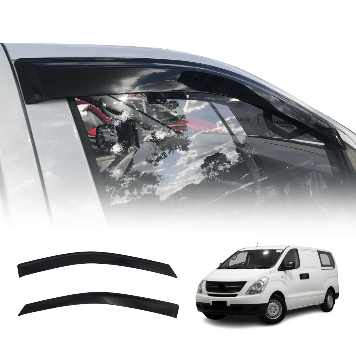 Injection Weather Shields for Hyundai ILOAD TQ 2008-2021 2PCS