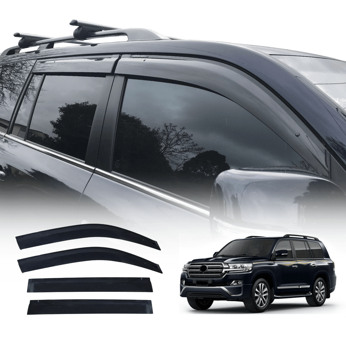 Injection Weather Shields for Toyota Land Cruiser 200 Series 2007-2021