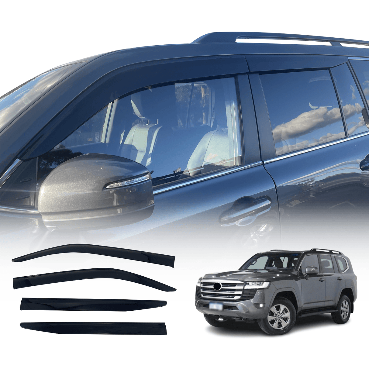 Injection Weather Shields for Toyota Land Cruiser 300 Series 2021-Onwards