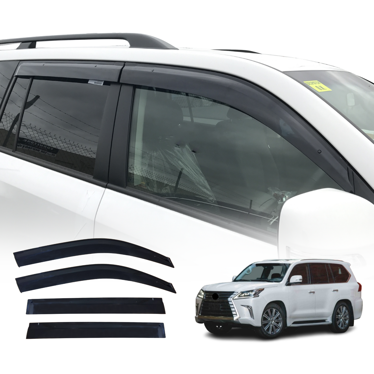 Injection Weather Shields for Lexus LX570 / LX450d 2008-2021