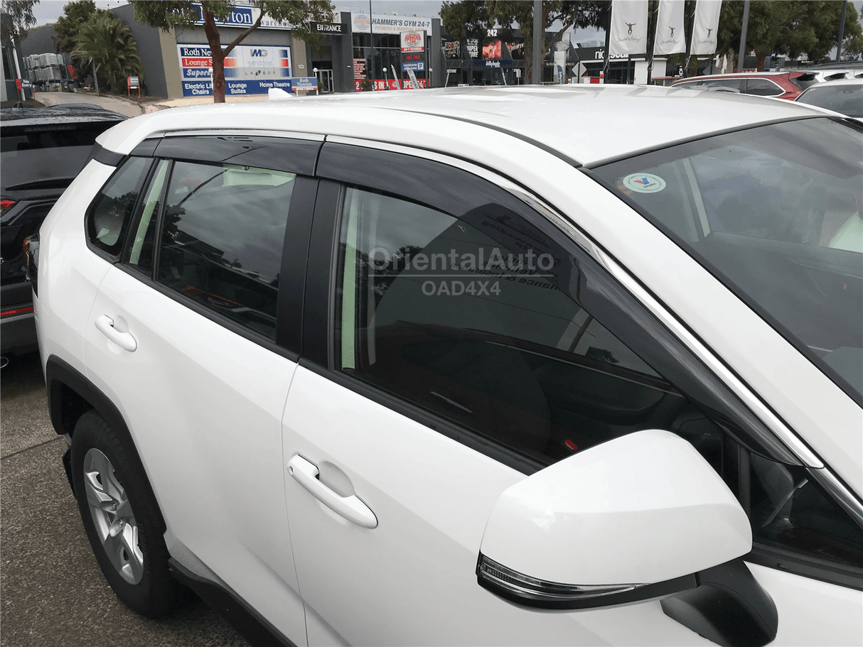 Stainless Edge Weather Shields for Toyota RAV4 RAV 4 2019-Onwards 6PCS