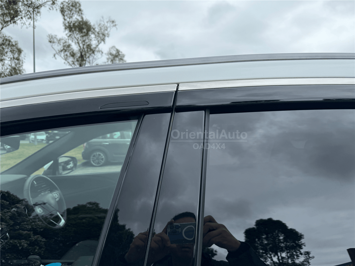 Stainless Edge Weather Shields for Lexus RX Series 2022-Onwards 6PCS