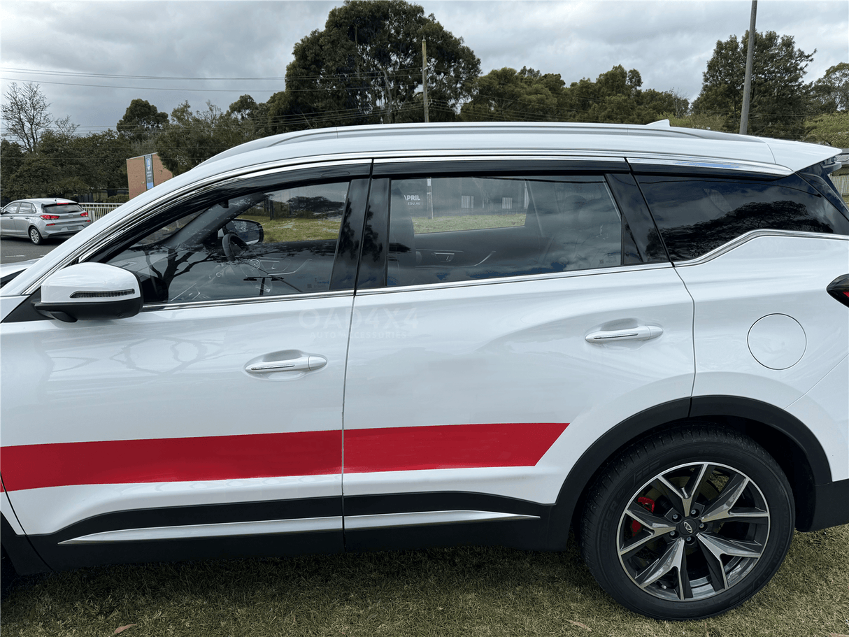 Stainless Edge Weather Shields for Chery Tiggo 7 Pro 2023-Onwards 6PCS