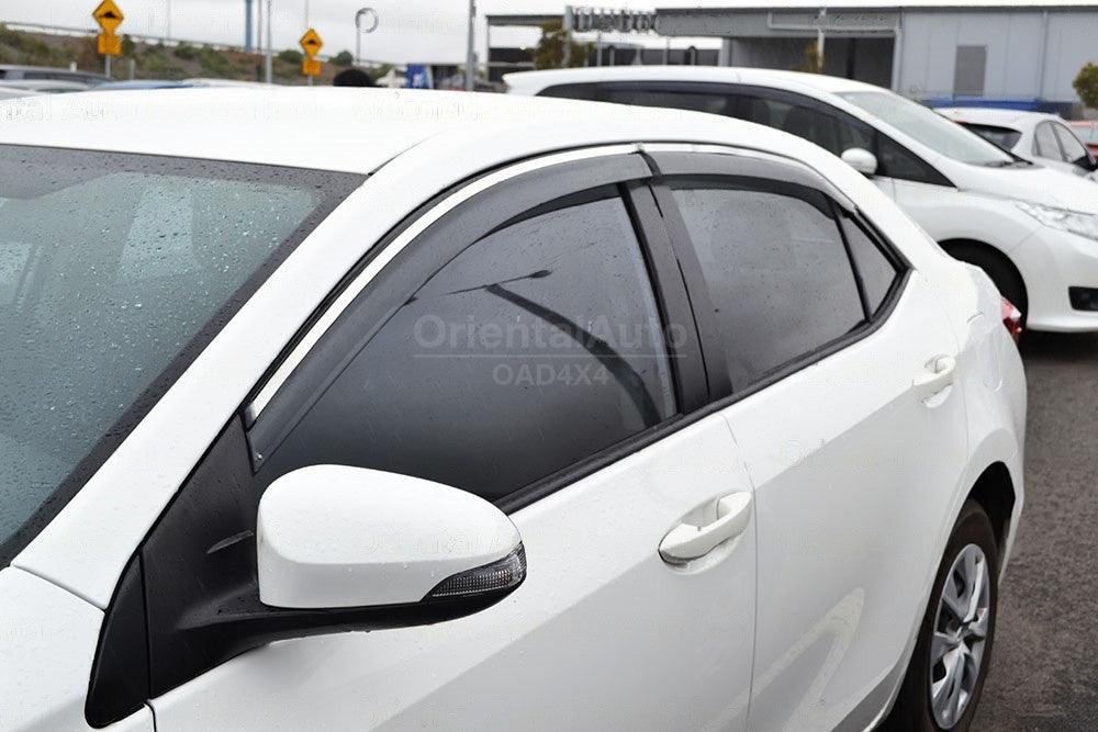 Stainless Edge Weather Shields for Toyota Corolla Sedan 2013-2019