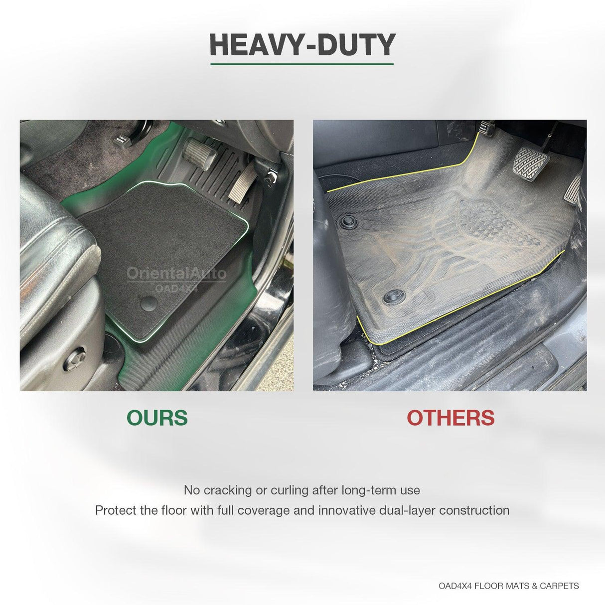 5D Double-Layer Car Floor Mats for Jeep Grand Cherokee WK/WK2 2010-2021