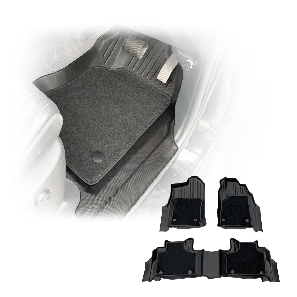 5D Double-Layer Car Floor Mats for Jeep Grand Cherokee WK/WK2 2010-2021