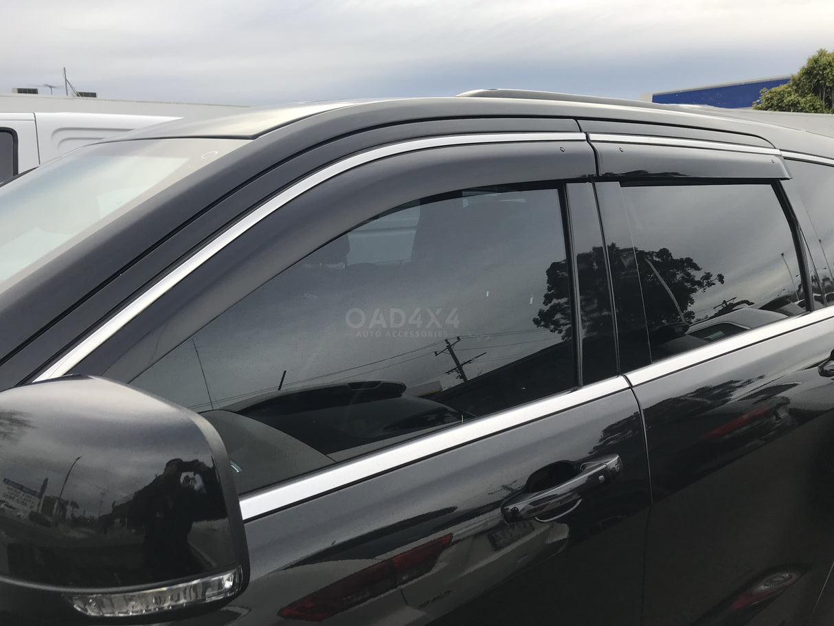 Stainless Edge Weather Shields for Jeep Grand Cherokee WK/WK2 2010-2021