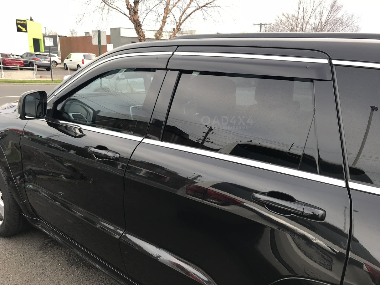 Stainless Edge Weather Shields for Jeep Grand Cherokee WK/WK2 2010-2021